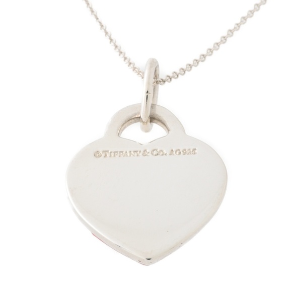 TIFFANY Authentic Pink Heart Necklace - Picture 6 of 8